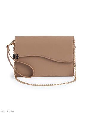 Vegan Leather Envelope Clutch Purse Wristlet Evening Bag